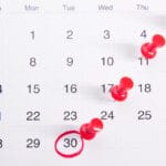 reserva en calendario check in y check out