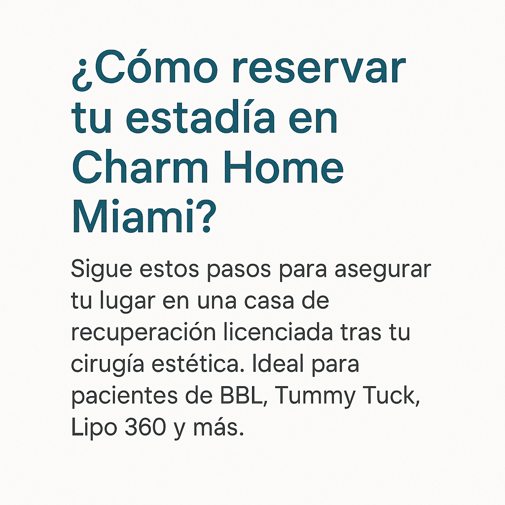 como reservar tu estadia en charm home miami? charmhomemiami com
