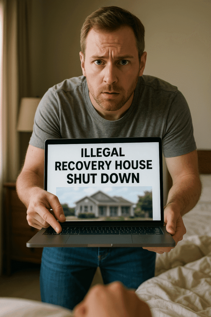 Advertencia sobre casas de recuperación ilegales en Miami: importancia de elegir Charm Home Miami con licencia AHCA para recuperación postoperatoria segura.