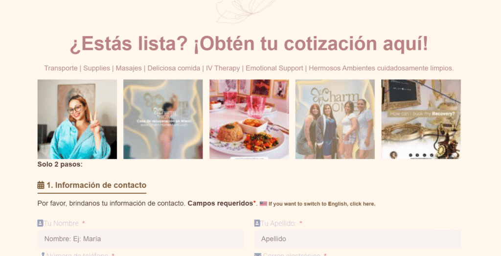 Cotizar es muy fácil. Obtén tu cotización para una casa de recuperación con licencia en miami. A través del formulario.