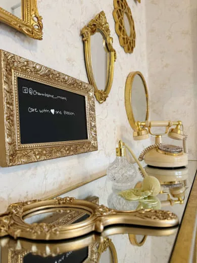 Detalles boutique de Charm Home Miami, ambiente acogedor para pacientes post BBL.